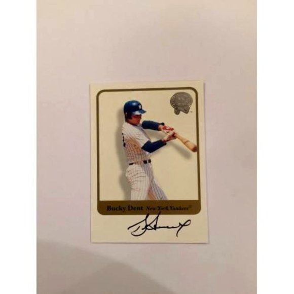 2001 FLEER GREATS OF THE GAME BUCKY DENT AUTO AUTOGRAPH (023) - Picture 1 of 2
